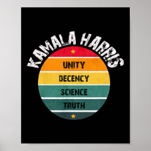 Poster "Hope Unity Decency Science Truth Inauguration 202