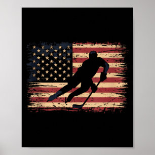 Poster Hóquei da Bandeira Americana