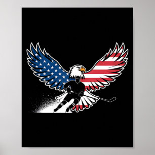 Poster Hóquei da Bandeira Americana