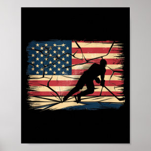 Poster Hóquei da Bandeira Americana