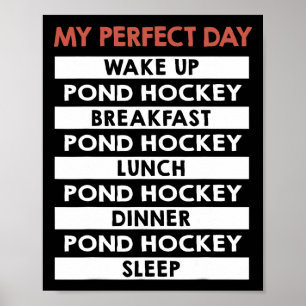 Poster Hóquei no Lago Meu Dia Perfeito Rotina Diária do J