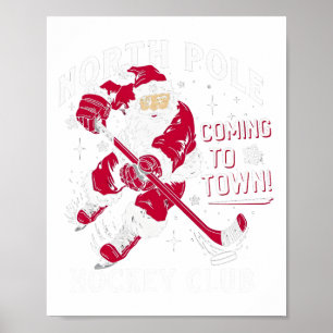 Poster Hóquei no Pólo Norte Chegando ao Natal da Cidade