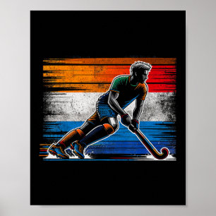 Poster Hóquei sobre Grama Masculino Holanda Bandeira Neer