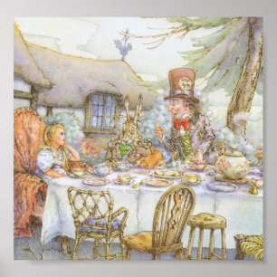 Pôster Hora da festa do chá