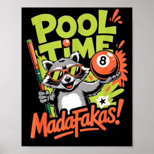 Poster Hora da piscina desgraçados jogador de bilhar guax