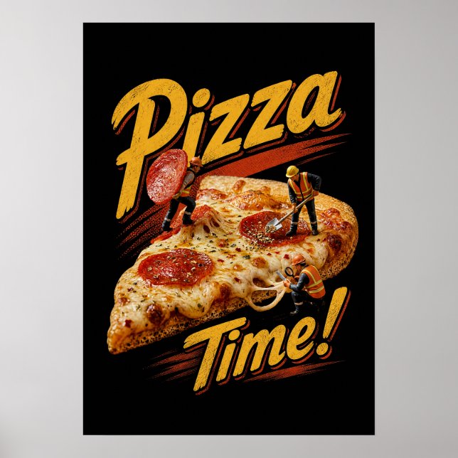 Poster Hora da Pizza! (Frente)