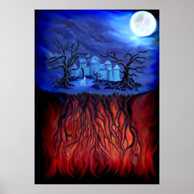 Poster Hora das bruxas, entre o céu e o inferno (Frente)