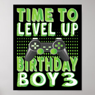 Poster Hora De Aproximar O Aniversário De 3 Anos Ga De Ví