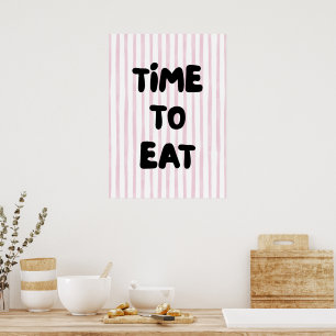Poster Hora de comer