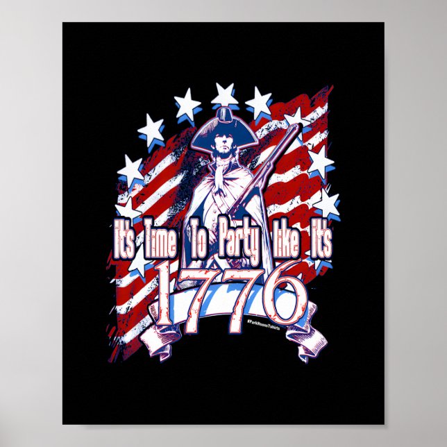Poster Hora de festejar como se fosse 1776 (Frente)