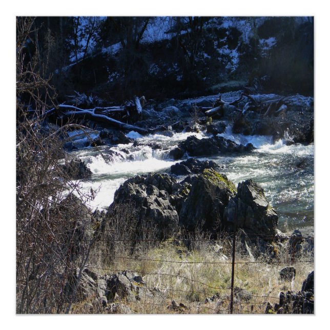 Pôster Hora de inverno em Hayfork, Califórnia... (Frente)