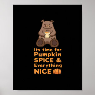 Poster Hora De Pumpkin Spice E Tudo Que É Bonito Seja