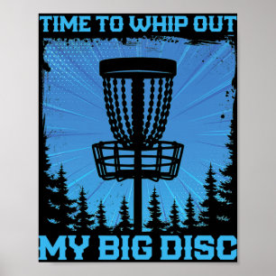 Poster Hora de Tirar Meu Grande Sket de Disc Golf para Ho