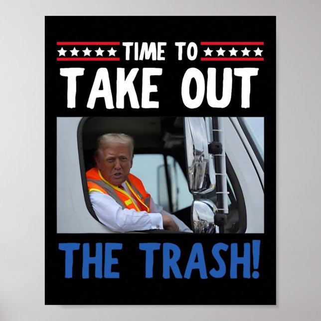 Poster Hora De Tirar O Lixo Engraçado. (Frente)