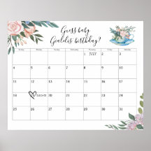 Hora de Vencimento do Chá de fraldas Tea