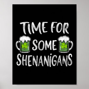 Poster Hora Divertida de Beber para Algumas Travessuras S