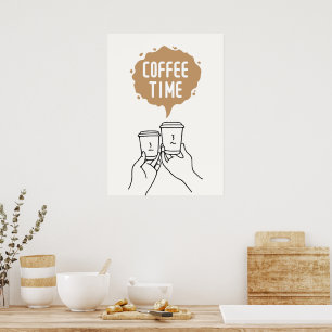 Poster Hora do café