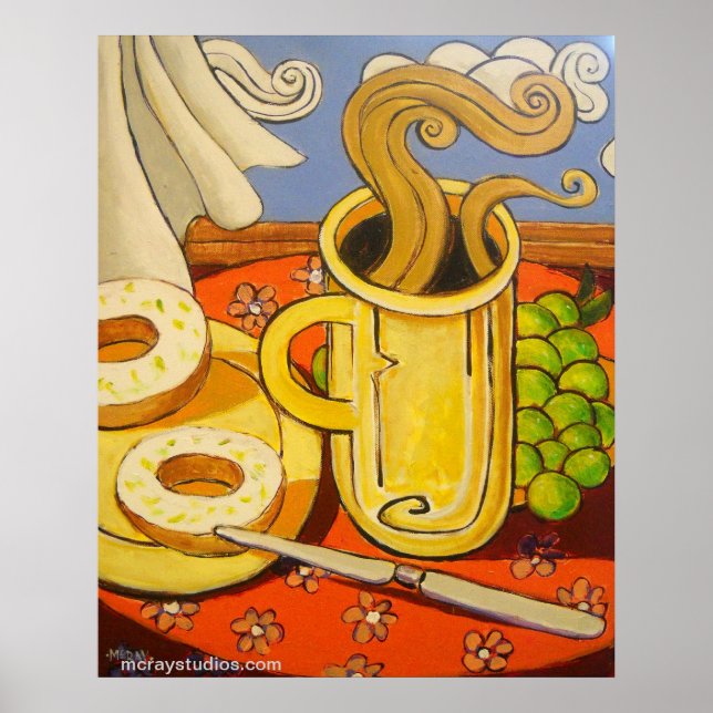 Pôster "Hora do Café da Manhã" (Frente)