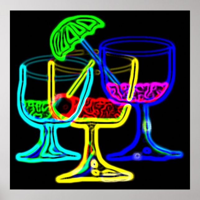 Poster Hora do Cocktail! (Frente)