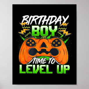 Poster Hora do Menino Subir de Nível Presentes de Anivers