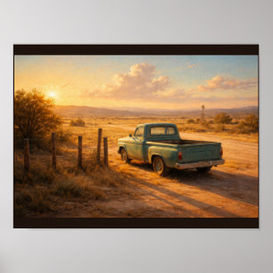 Poster Hora dourada no interior do Texas