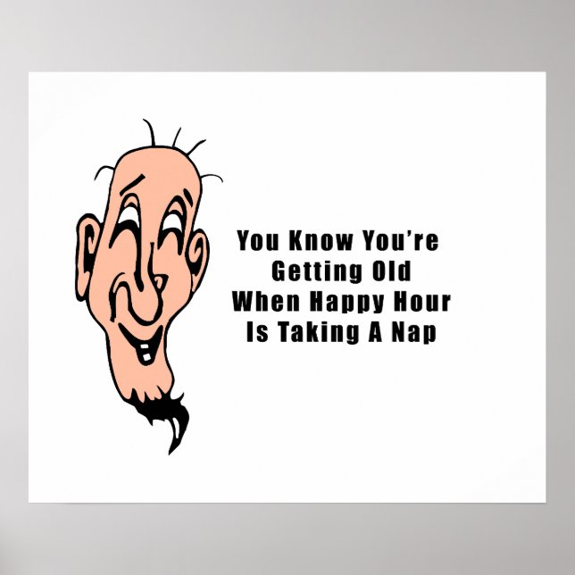 Poster Hora Feliz de Um Velho (Frente)