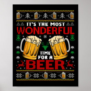 Poster Hora Maravilhosa Para Uma Beer Feia De Natal