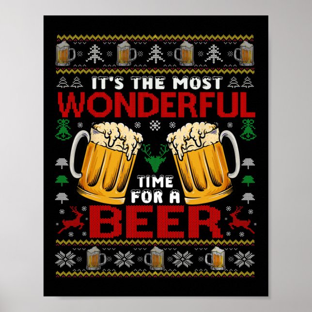 Poster Hora Maravilhosa Para Uma Beer Feia De Natal (Frente)
