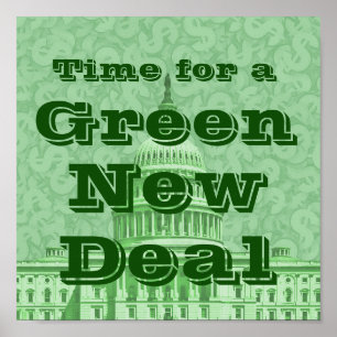 Poster Hora para um novo contrato verde