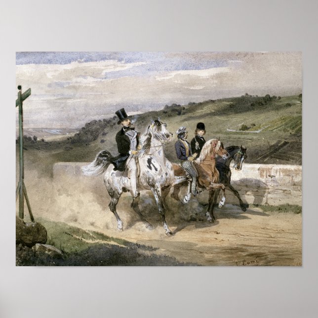 Pôster Horace Vernet e seus Filhos (Frente)
