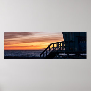 Poster Horário da Luz do ouro - Praia de Veneza, CA