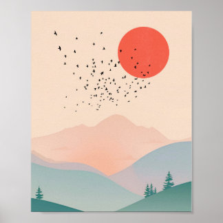 Poster Horário das Montanhas