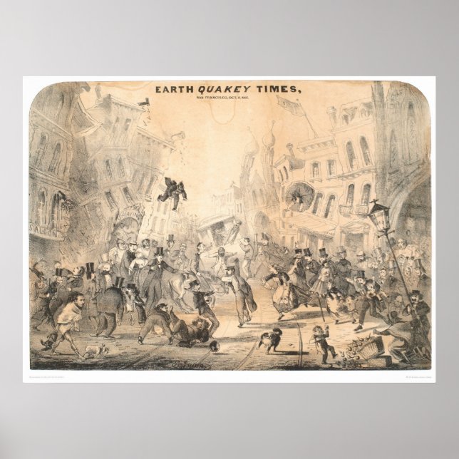 Pôster Horário do Quakey (0785A) (Frente)