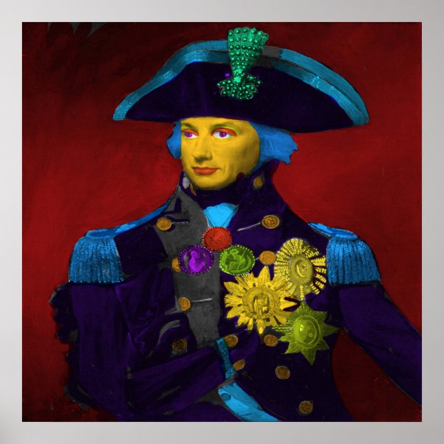 Poster Horatio Nelson Pop Art (Frente)