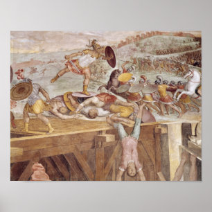 Poster Horatius Cocles on the Sublician Bridge
