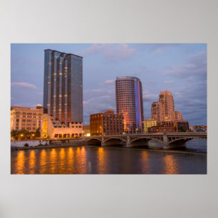 Poster Horizonte ao anoitecer, no Grand River 2
