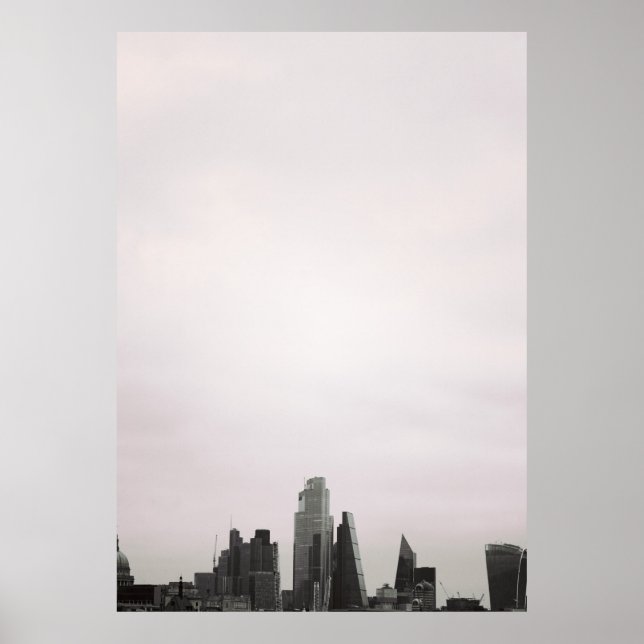 Poster Horizonte da Cidade de Londres (Frente)