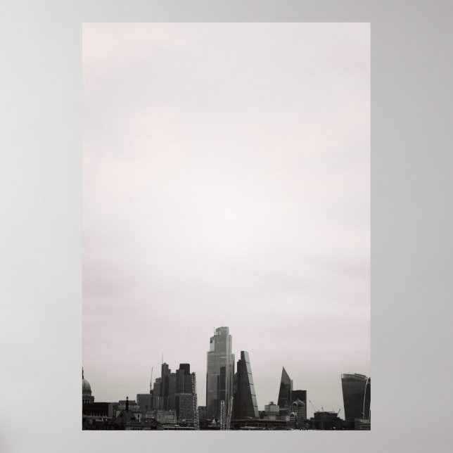 Poster Horizonte da Cidade de Londres (Frente)