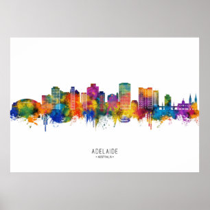 Poster Horizonte de Adelaide Austrália