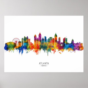 Poster Horizonte de Atlanta Geórgia
