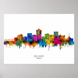 Poster Horizonte de Billings Montana