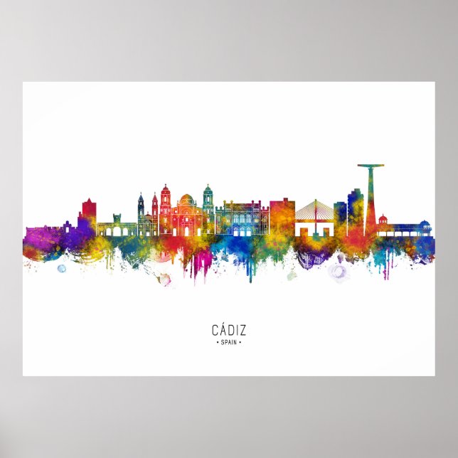 Poster Horizonte de Cádis Espanha (Frente)