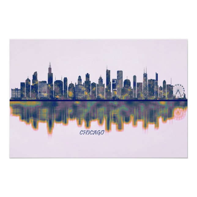 Pôster Horizonte de Chicago (Frente)