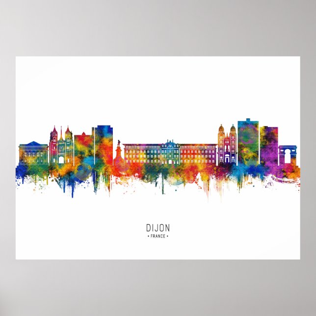 Poster Horizonte de Dijon França (Frente)