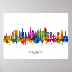Poster Horizonte de Filadélfia Pensilvânia