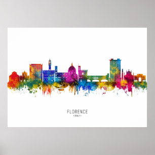 Poster Horizonte de Florença Itália