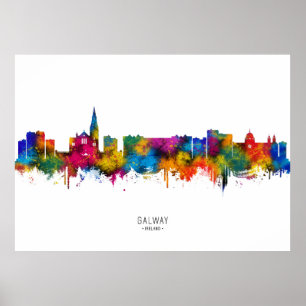 Poster Horizonte de Galway Irlanda