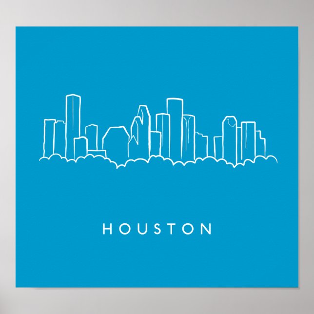 Poster Horizonte de Houston (Frente)