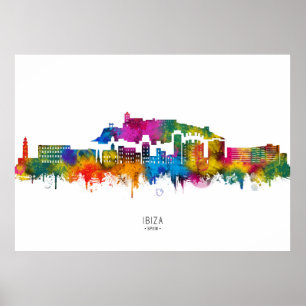 Poster Horizonte de Ibiza Espanha