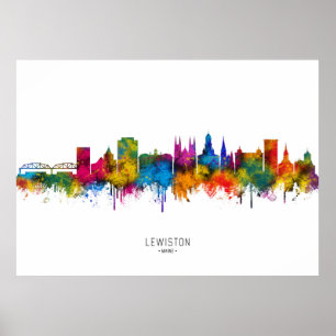 Poster Horizonte de Lewiston Maine
